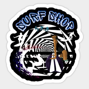 Surf Shop Sticker